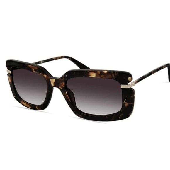 Derek Lam Accessories - Derek Lam Sunglasses Rectangle Brown Forest Comes with Box Eyeglass Case Pouch